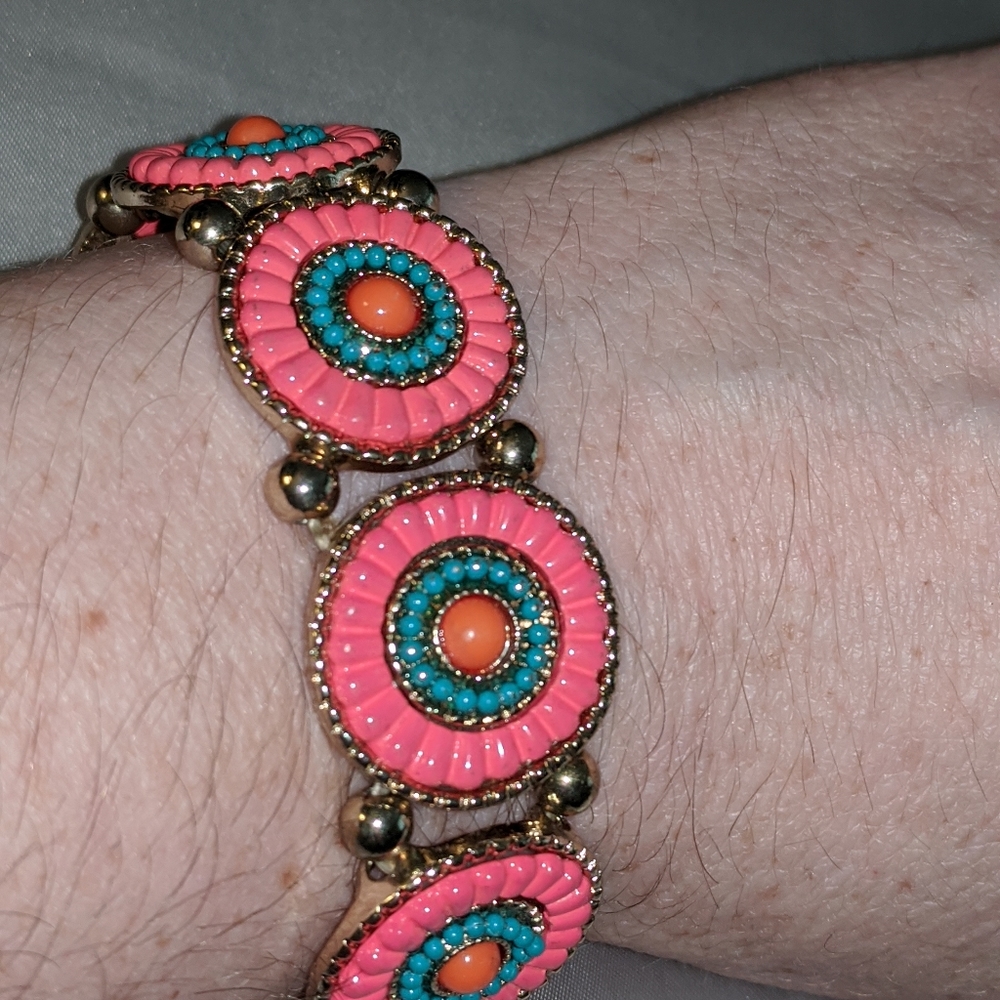 Vintage Statement Stretch Bracelets - image 7